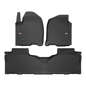 Chevrolet Suburban Floor Mat - Omac - Premium TPE, 3 Pcs - Black - 2021